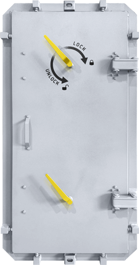 Porte para-souffle 3 bars certifiée Eurofin