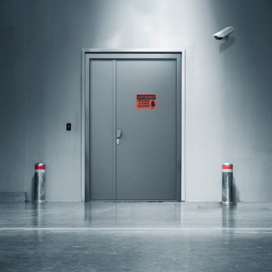 Installation d’une porte tiercée de haute sécurité CR4