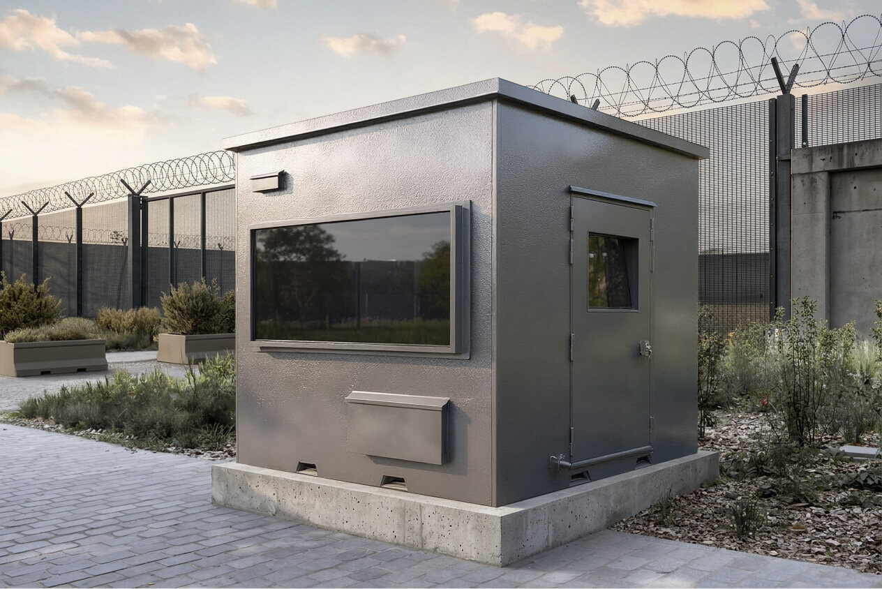 Guérite blindée poste de garde pare-balles FB7 et blast-proof